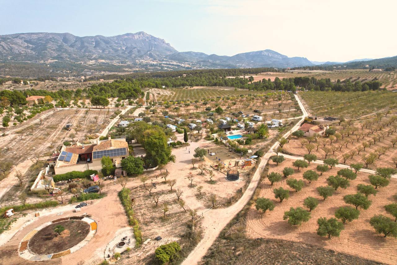 Aerial view of the Tibi pilot location